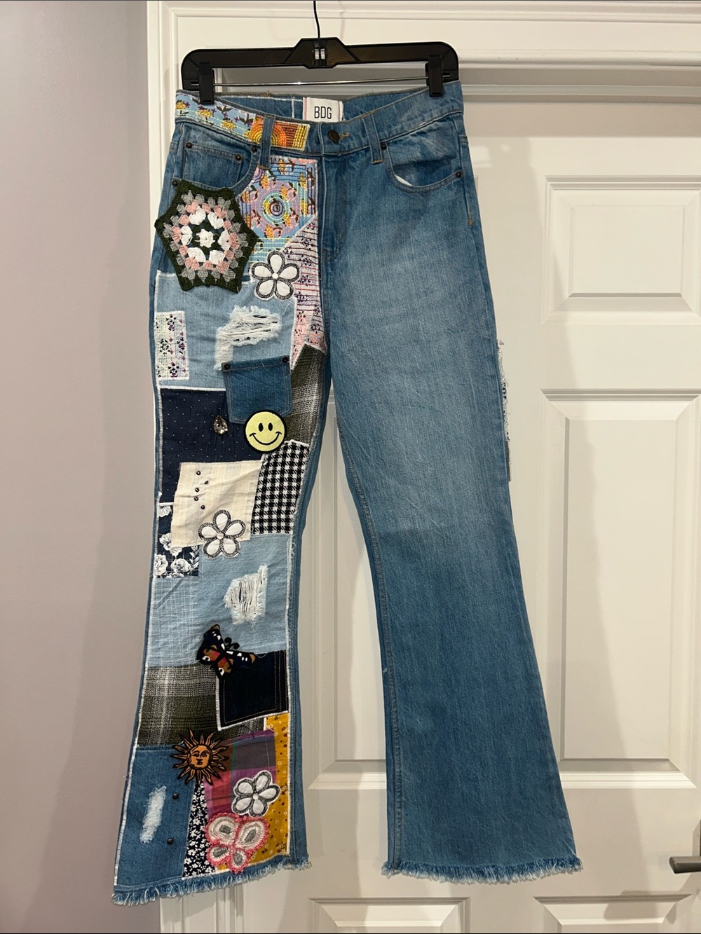 NWT Urban Outfitters BDG High-Waisted Flare Jean - Indigo Craft Sz 28 Z494 - Picture 6 of 9